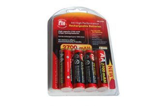 2700mAh Rechargeable Batteries
