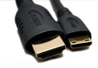 Gold Mini HDMI to HDMI cable (2m)