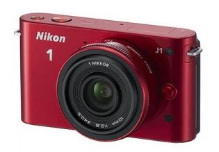 Nikon 1 J1 + 10mm Lens Kit (Red)