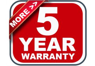 FREE Five Year Warranty