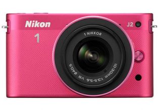 Nikon 1 J2 Digital Camera + 10-30mm Lens (Pink)