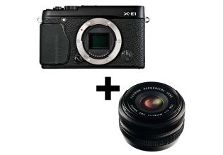 Fuji X-E1 Digital Camera + 18mm Lens (Black)
