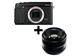 Fuji X-E1 Digital Camera Body  + 35mm Lens (Black)