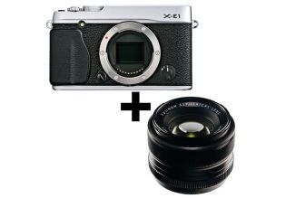 Fuji X-E1 Digital Camera + 35mm Lens (Silver)