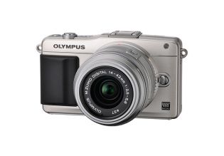 Olympus E-PM2 PEN Camera + 14-42mm II R Lens Kit (Silver)