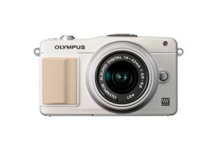 Olympus E-PM2 PEN Camera + 14-42mm II R Lens Kit (White)