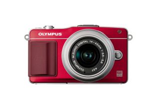 Olympus E-PM2 PEN Camera + 14-42mm II R Lens Kit (Red)