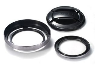 Fuji X20 Lens Hood & Filter Kit (Silver)