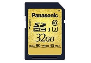 Panasonic 32GB SDHC UHS-3 Class 10 Card (RP-SDUC32GAK)
